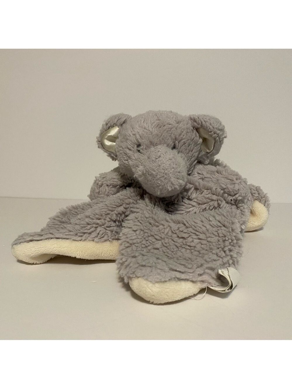 Kellytoy Elephant Lovey Gray Baby Soft Cuddle Sherpa 12” Security Lovie